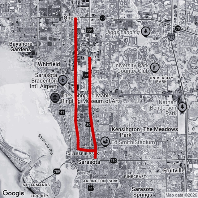 Sarasota Region Map